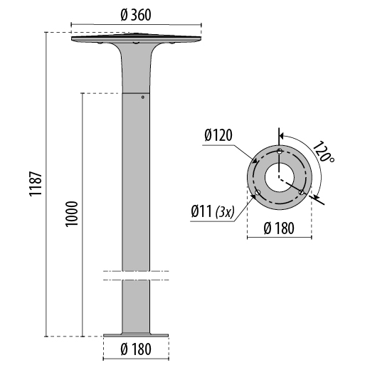 Tech Design SPILLO MINI POST 1++